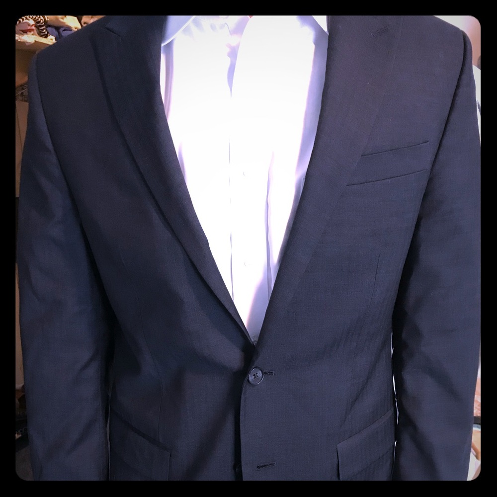 Kenneth Cole navy blue suit jacket